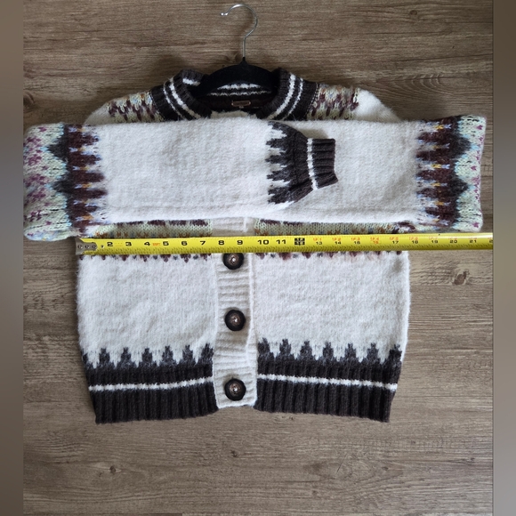 NWOT | Free People Millie Cardi | Oatmeal Combo XS - Picture 3 of 8